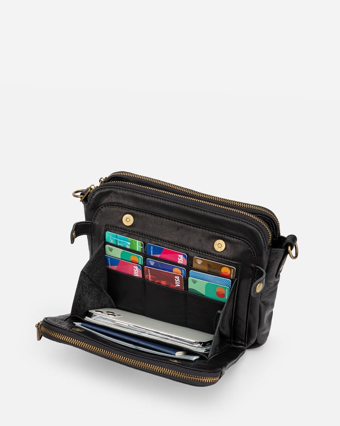 Jovie - Elegante Bolsa Cruzada de Tres Capas
