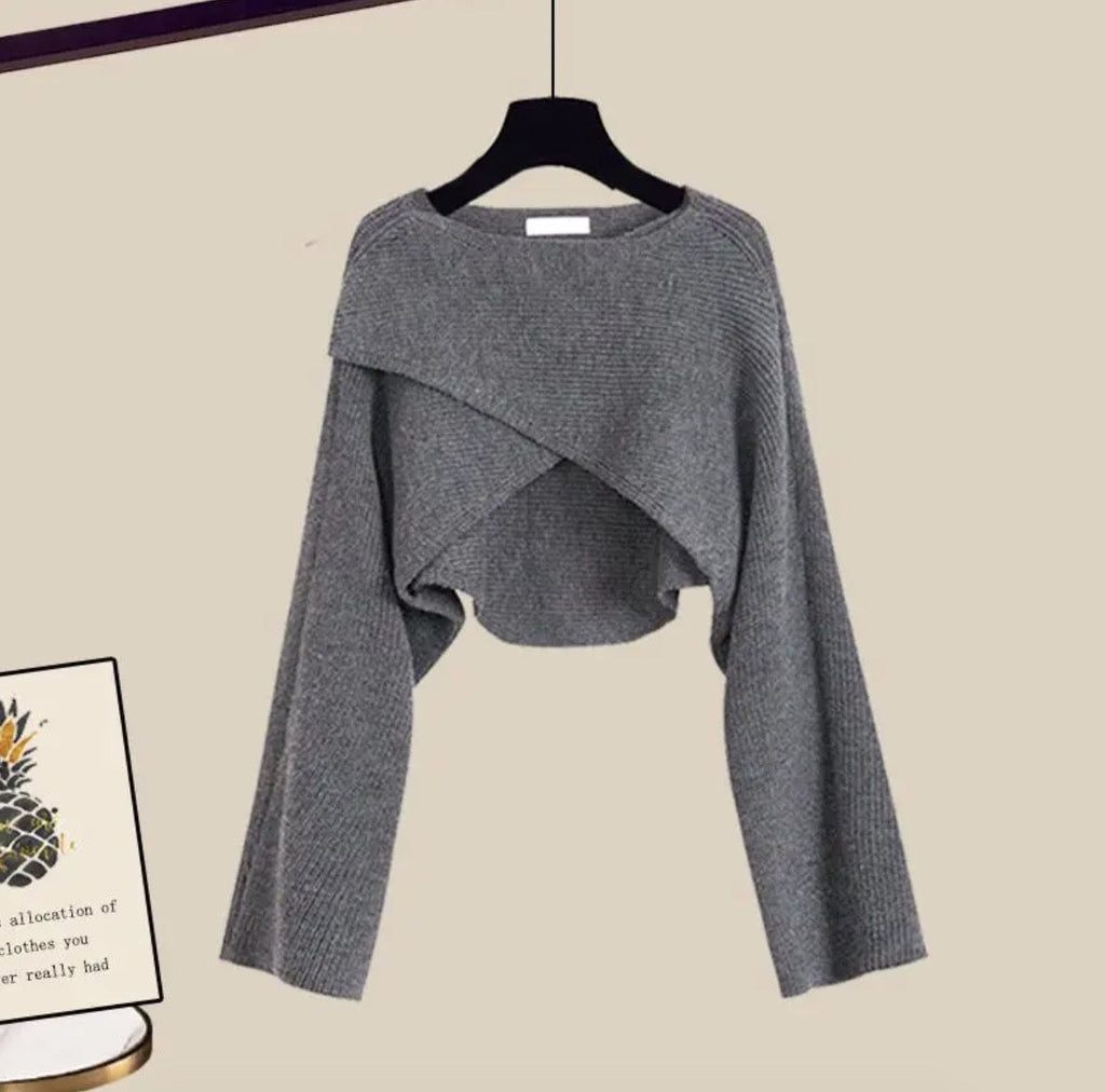AMIRA – CONJUNTO CÓMODO DE TRES PIEZAS CON MANGAS LARGAS