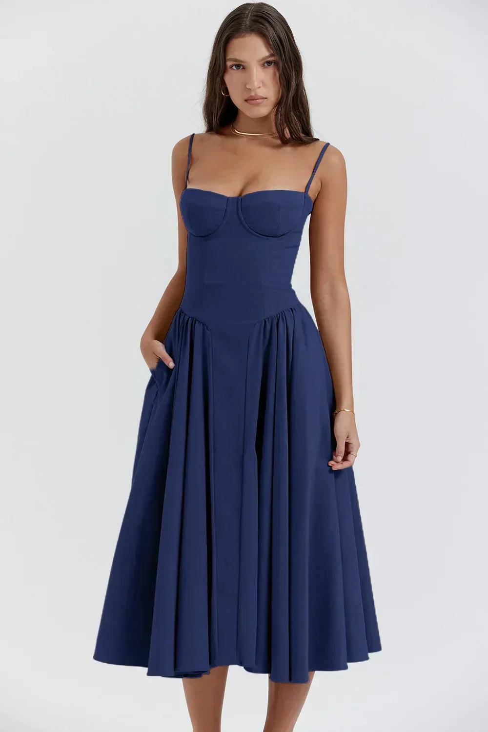 Elara | Vestido de tirantes con corsé