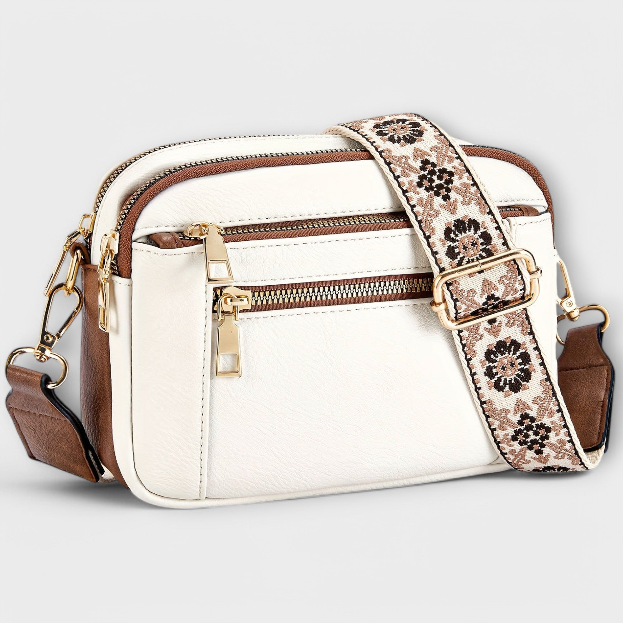 Bolso Cruzado de Cuero PU