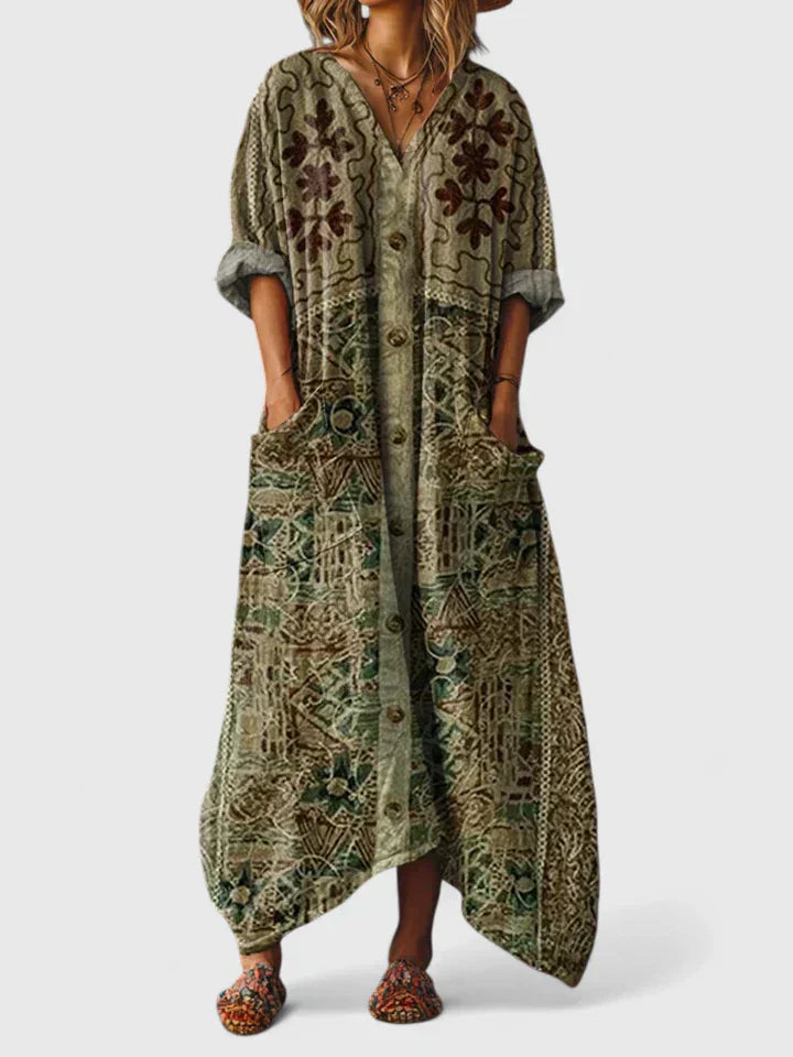 SHIELA - VESTIDO MAXI ESPÍRITU LIBRE