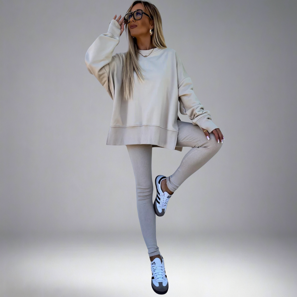 MADISON – CONJUNTO DE SUDADERA OVERSIZED Y LEGGINGS