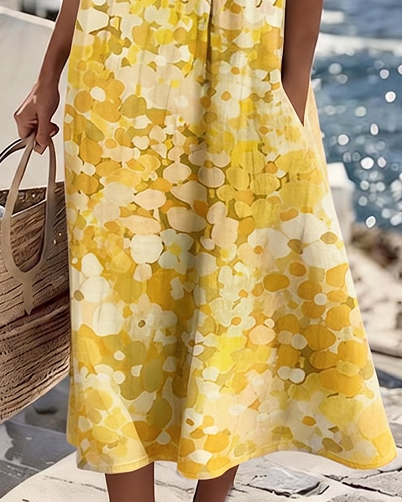 Vestido Fluido con Estampado