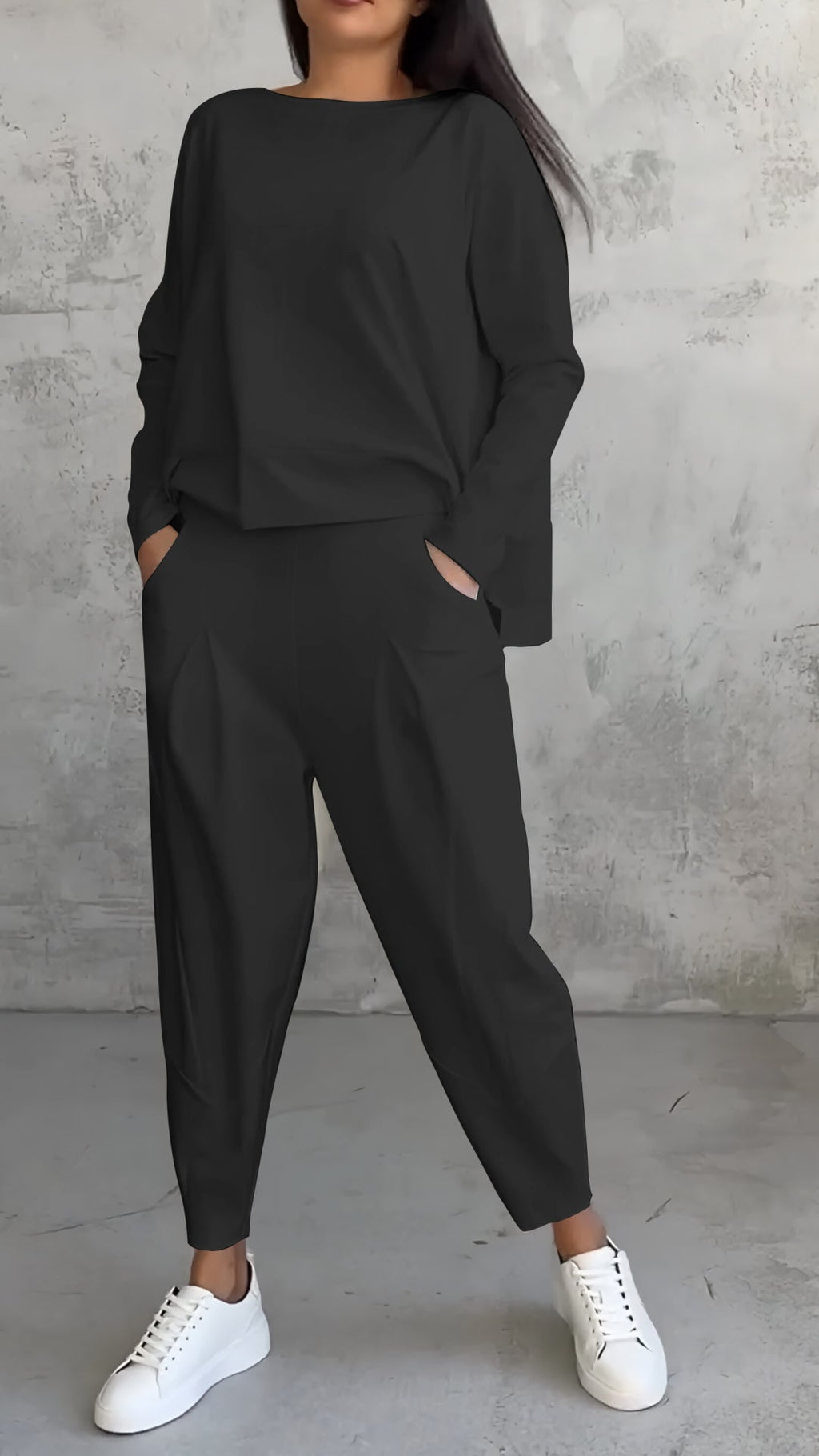 RUE – CONJUNTO MINIMALISTA RELAJADO DE DOS PIEZAS
