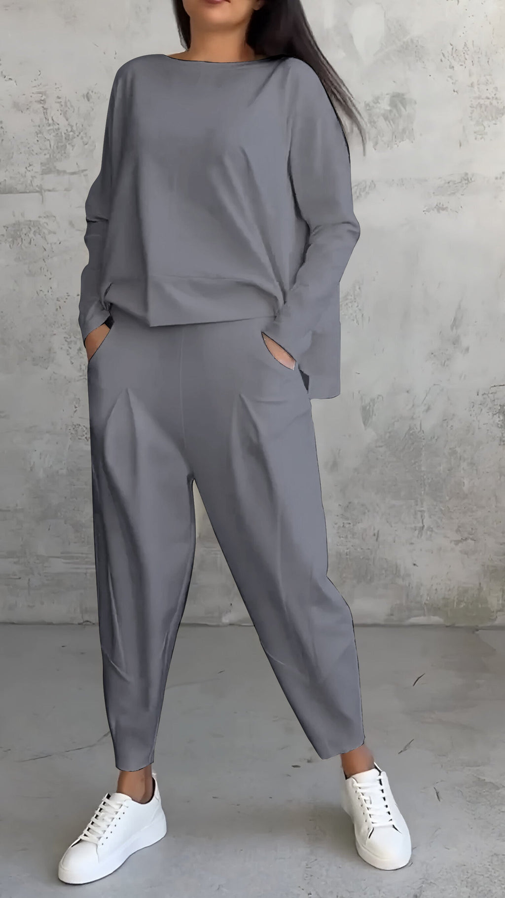 RUE – CONJUNTO MINIMALISTA RELAJADO DE DOS PIEZAS