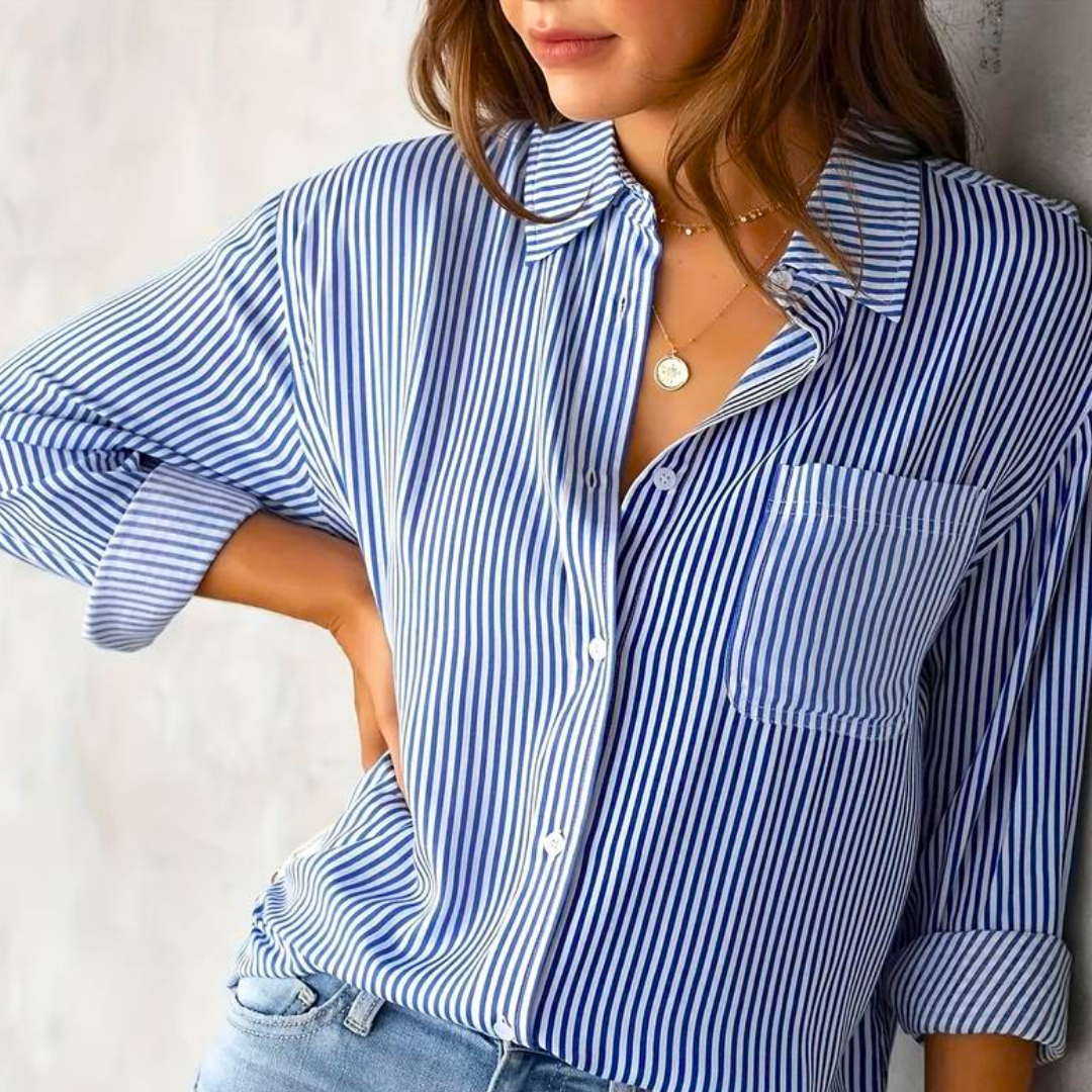 Blusa Rayada Casual para Mujeres