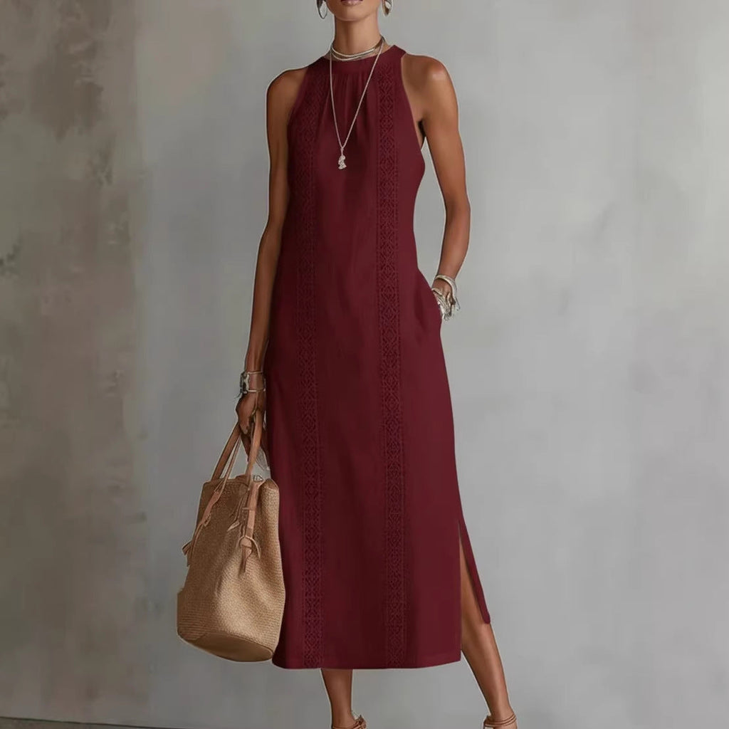 Robe Maxi Vittoria - Elegancia Atemporal y Bordado Artesanal
