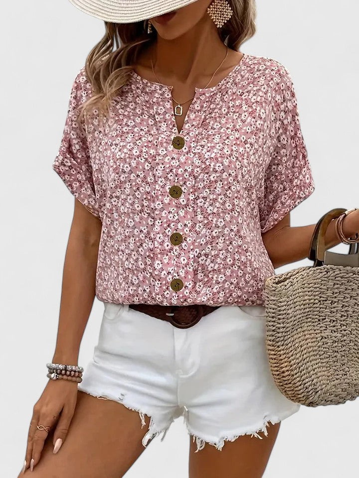 Sabine - Elegante Top Estival con Flores