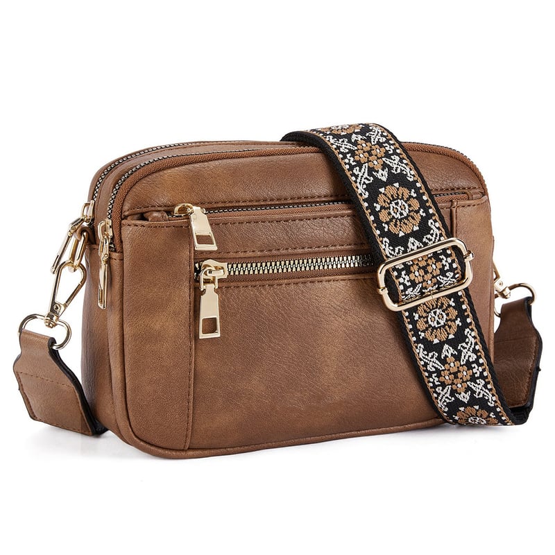 Erikka | Elegante bolso cruzado con correa ajustable con estampado