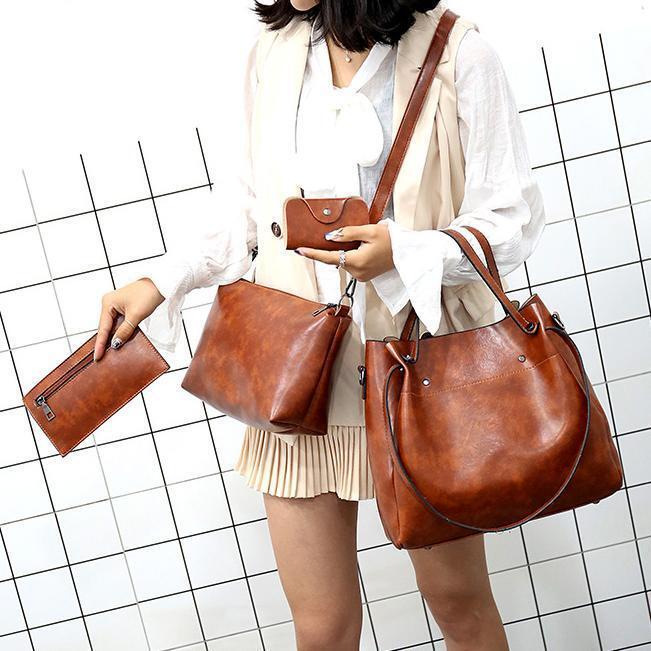 Sutton - Conjunto de Bolsos Retro Estiloso de 4 Piezas