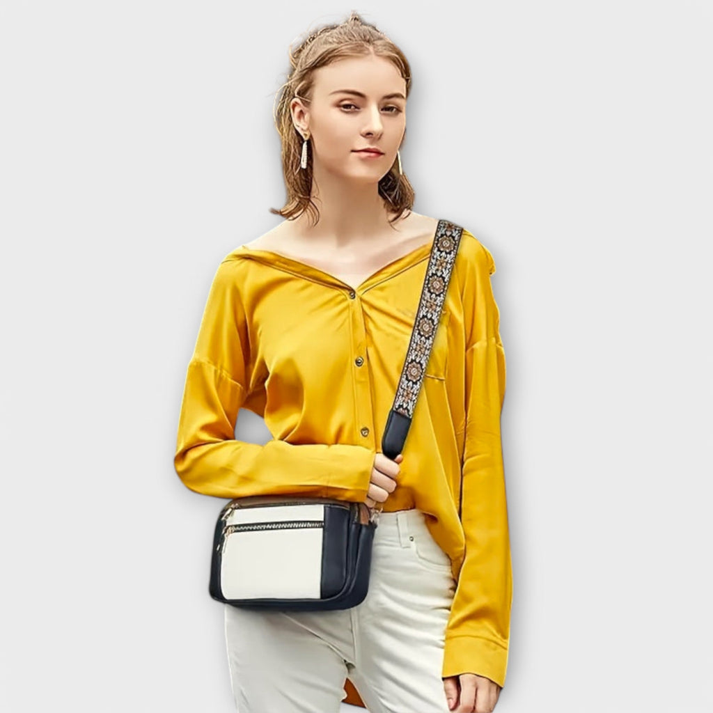 Bolso Cruzado de Cuero PU