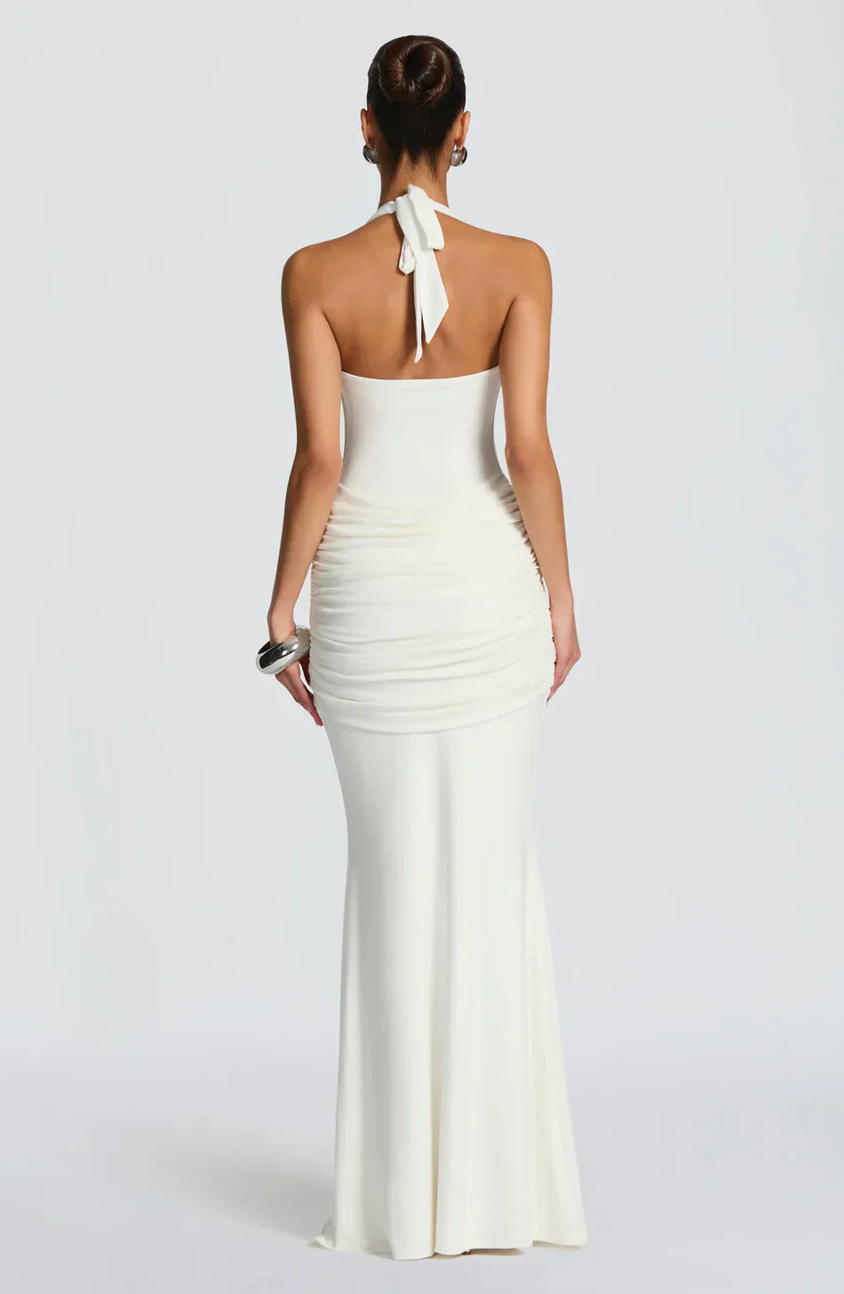 Serenità Nera Vestido Maxi