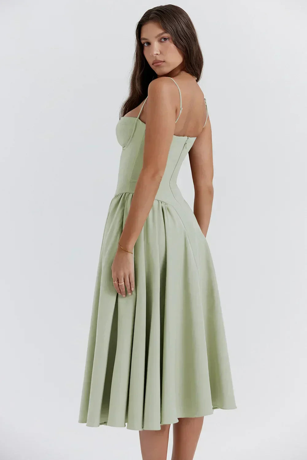 Elara | Vestido de tirantes con corsé