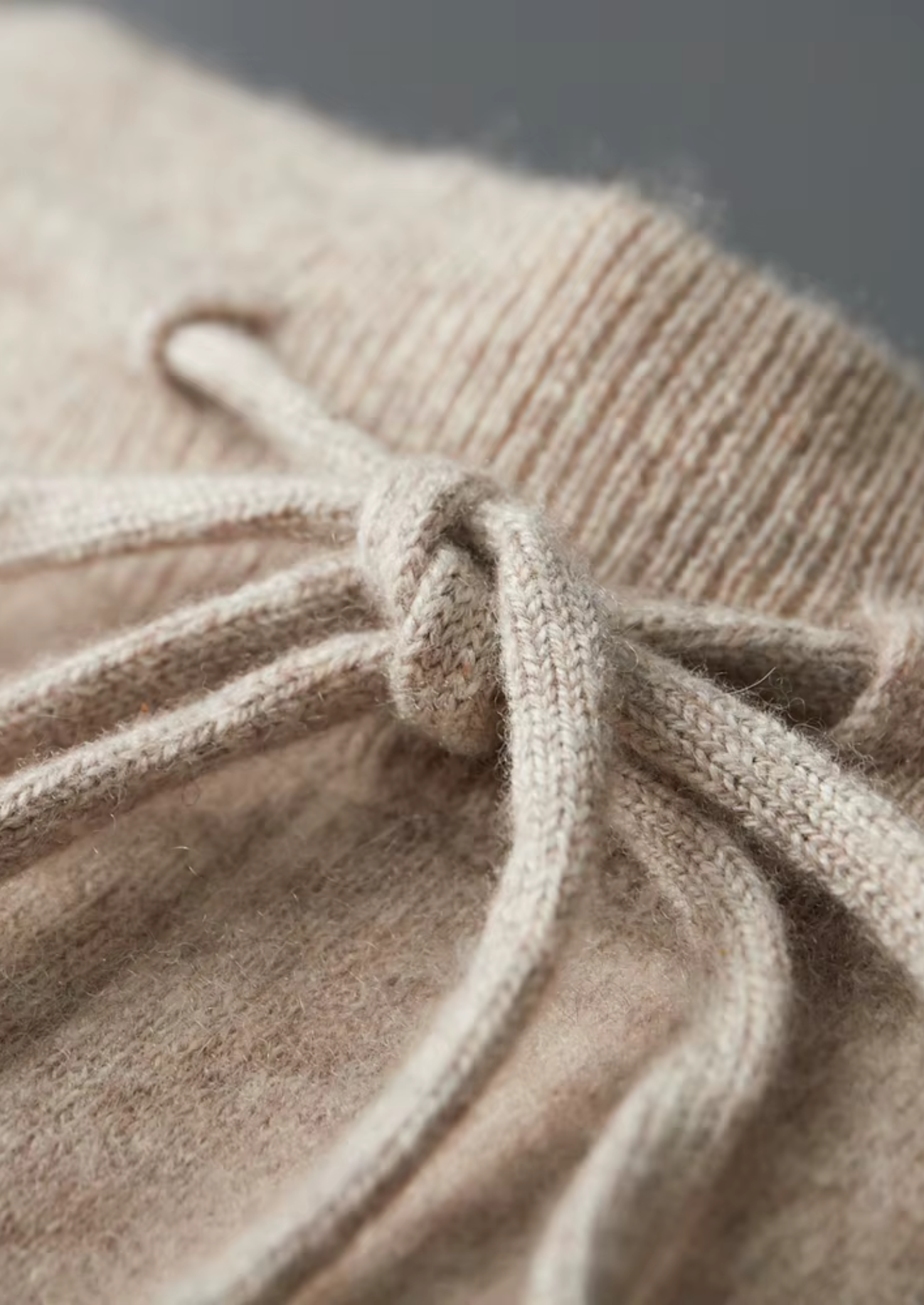 PURE EXTRA-FINE MERINO WOOL SAND LUZZO SET