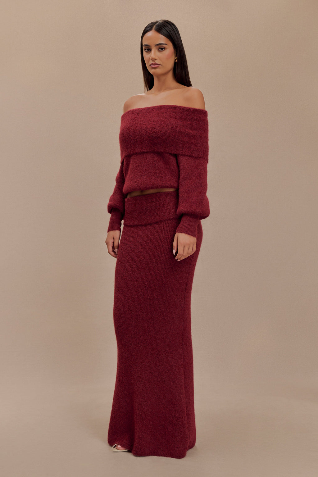Maja Conjunto de Punto Off-Shoulder