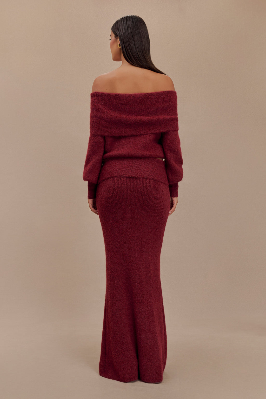 Maja Conjunto de Punto Off-Shoulder