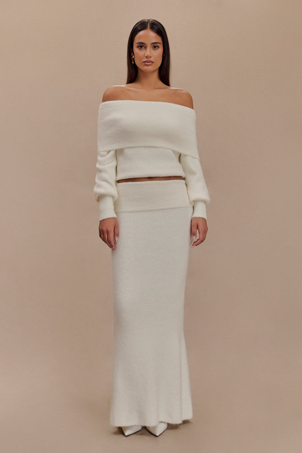 Maja Conjunto de Punto Off-Shoulder