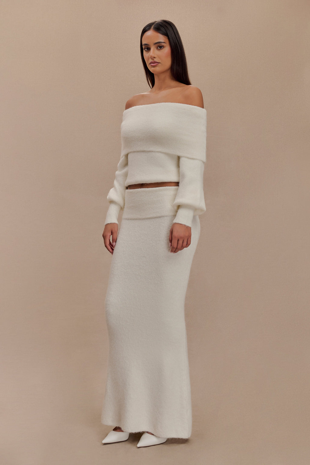 Maja Conjunto de Punto Off-Shoulder