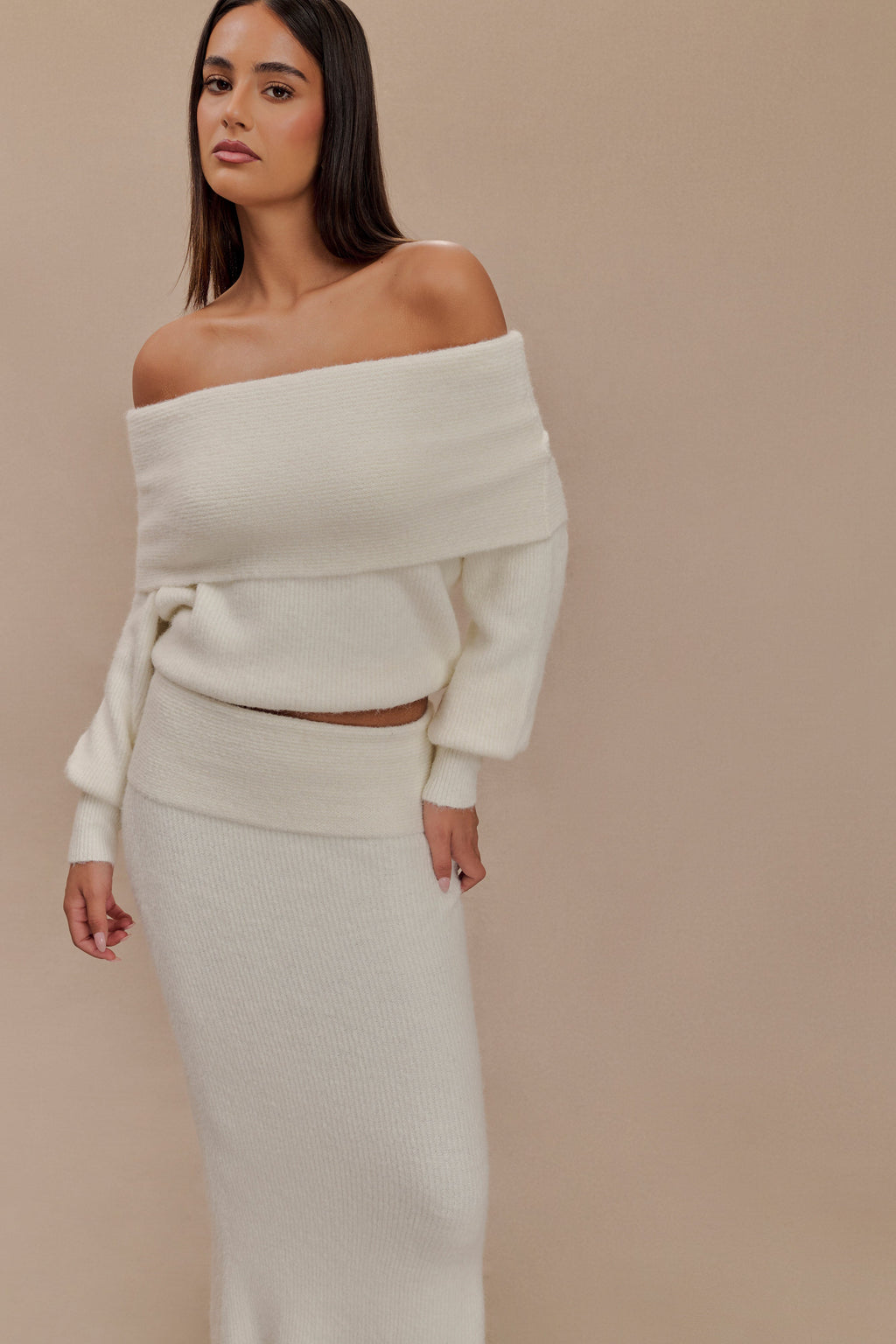 Maja Conjunto de Punto Off-Shoulder