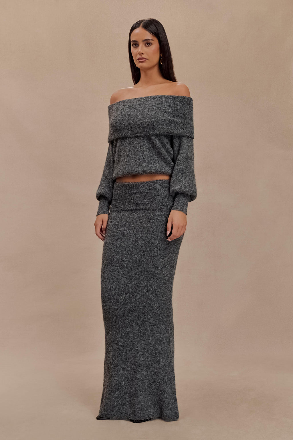 Maja Conjunto de Punto Off-Shoulder