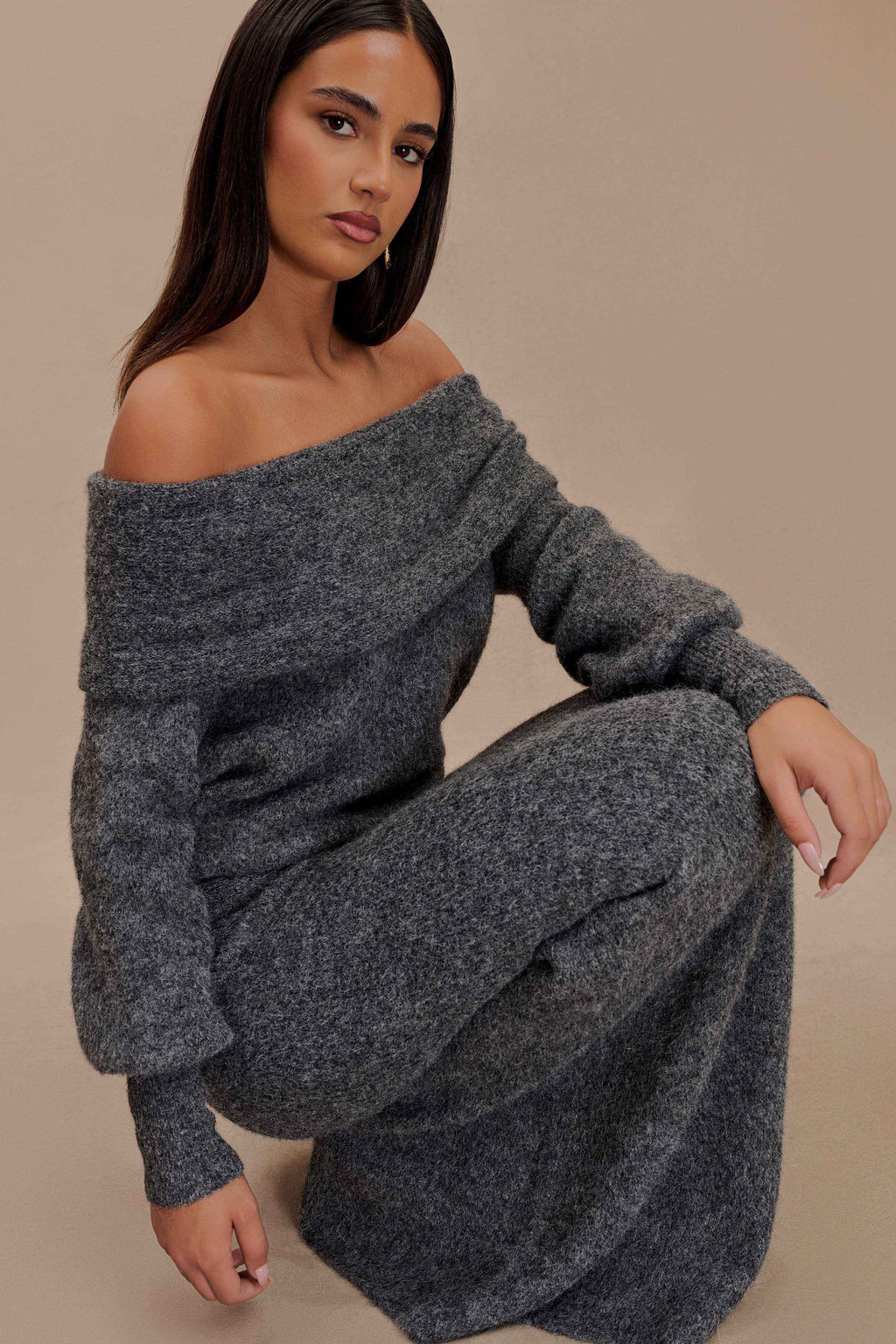 Maja Conjunto de Punto Off-Shoulder