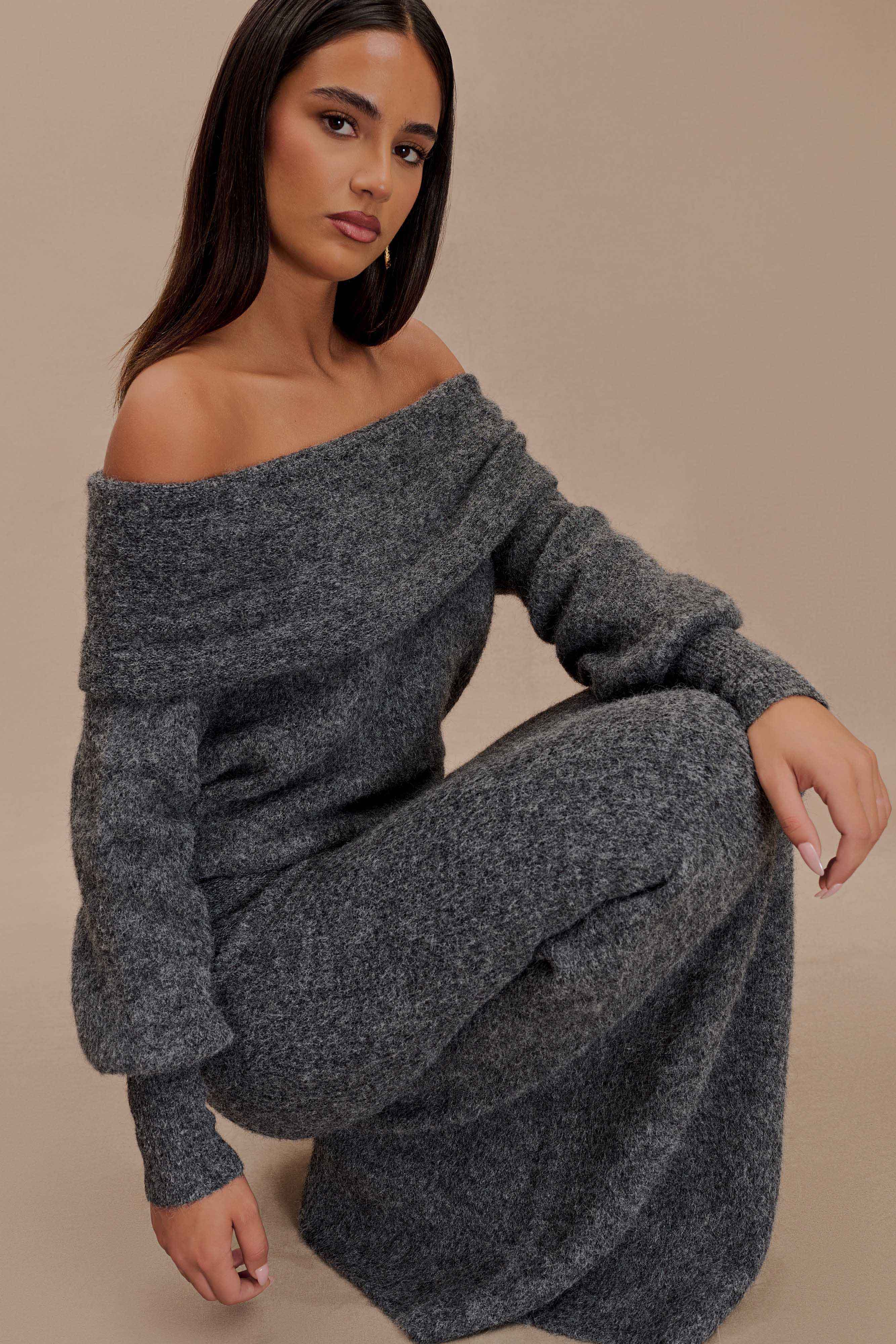 Maja Conjunto de Punto Off-Shoulder