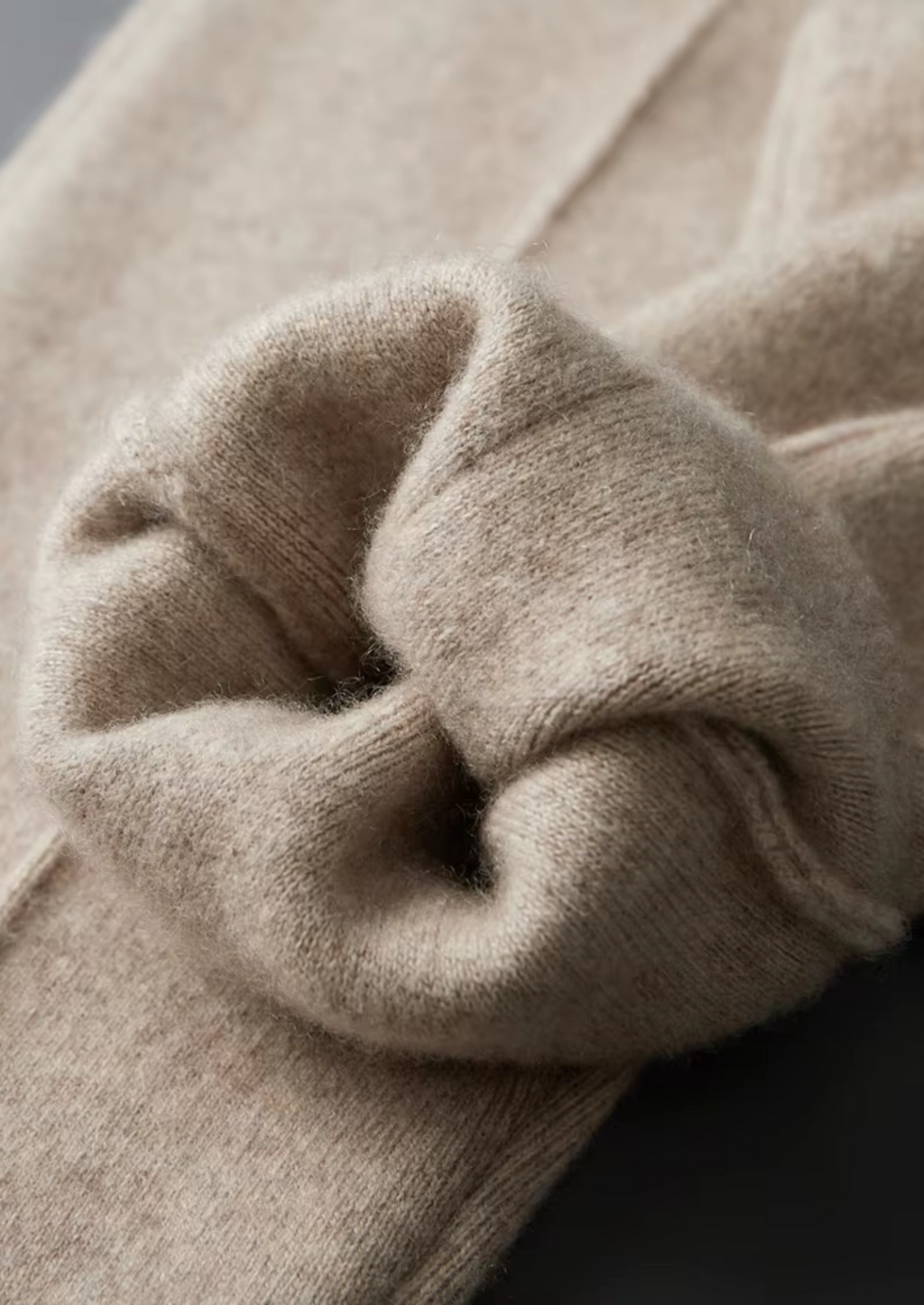PURE EXTRA-FINE MERINO WOOL SAND LUZZO SET