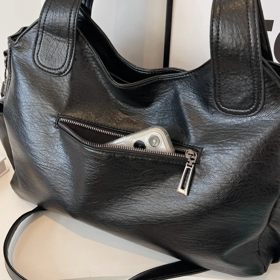 Uma - Bolso de Hombro de Gran Capacidad con Doble Cierre