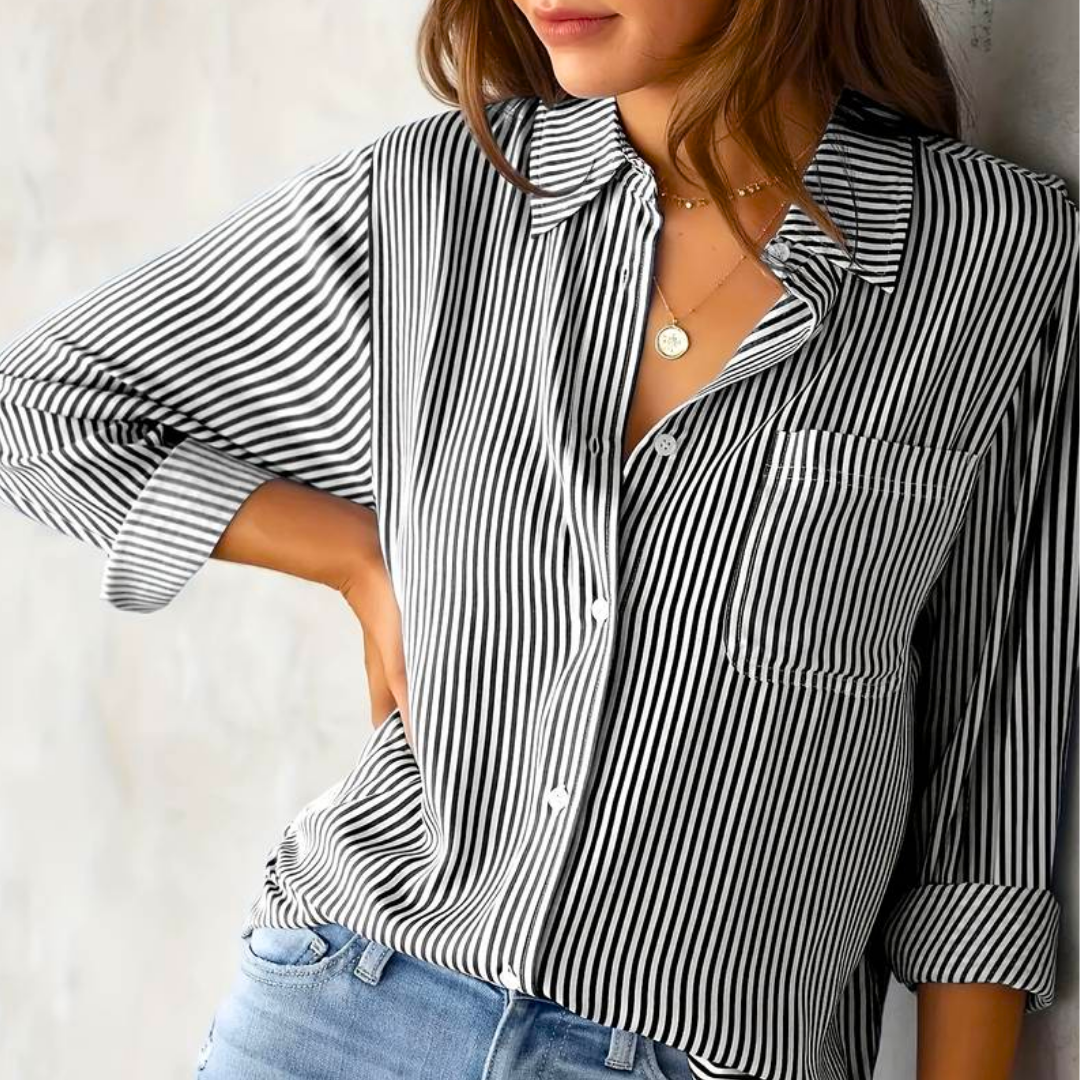 Blusa Rayada Casual para Mujeres