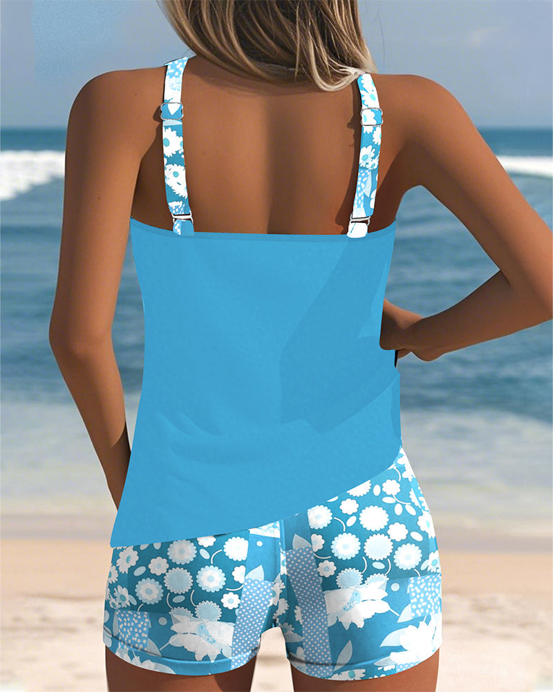 KENDALL – CONJUNTO DE TANKINI ISLA FLORECIDA