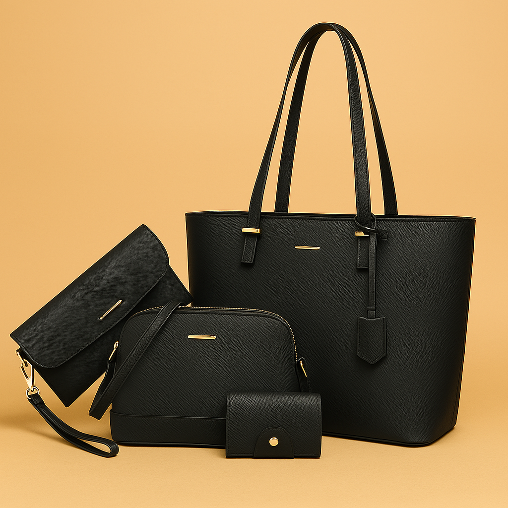 Ashby | Conjunto de bolso de mano y bandolera de cuero versátil de 3 piezas