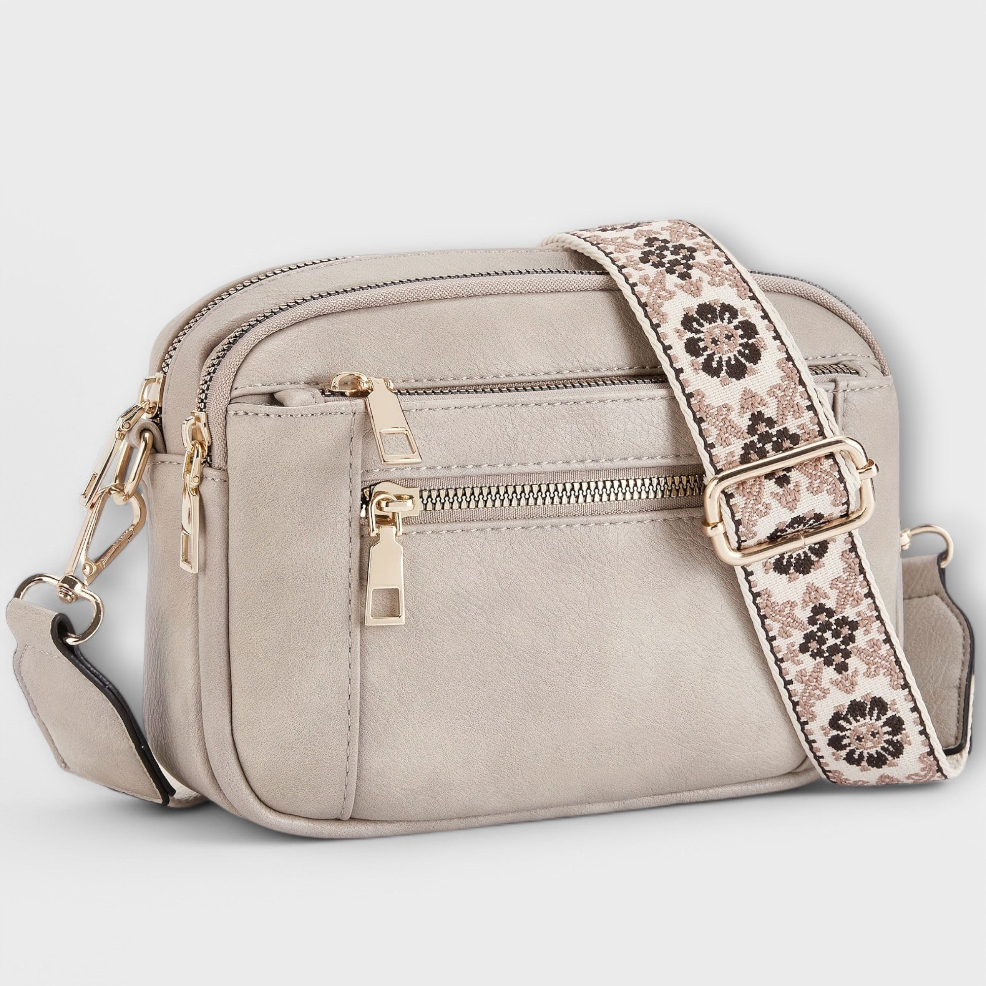 Bolso Cruzado de Cuero PU