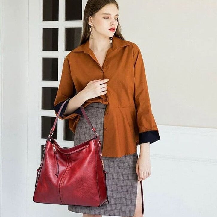 Cecile - Elegante Bolsa Tote de Cuero