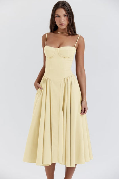 Elara | Vestido de tirantes con corsé