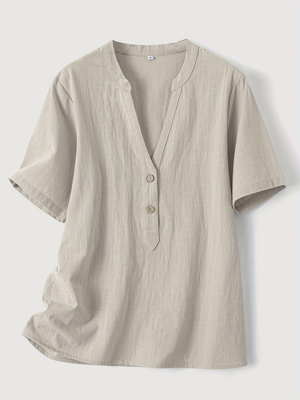 Sharron - Blusa Elegante de Cuello en V con Botones