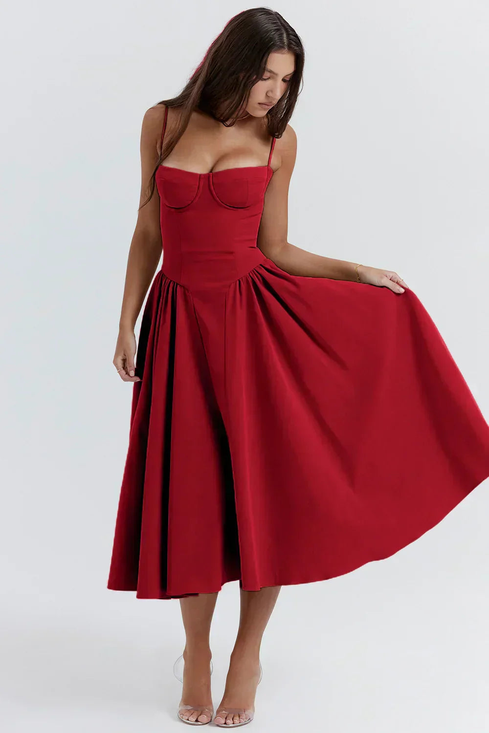 Elara | Vestido de tirantes con corsé
