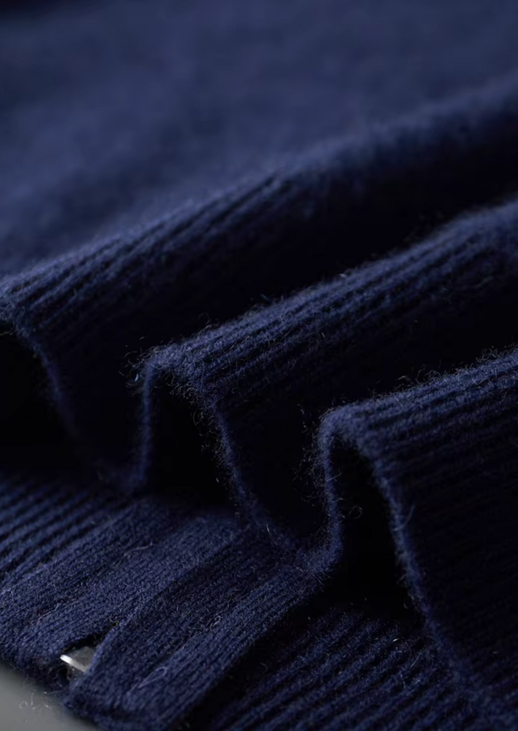PURE EXTRA-FINE MERINO WOOL NAVY BLUE DAMIEN SET