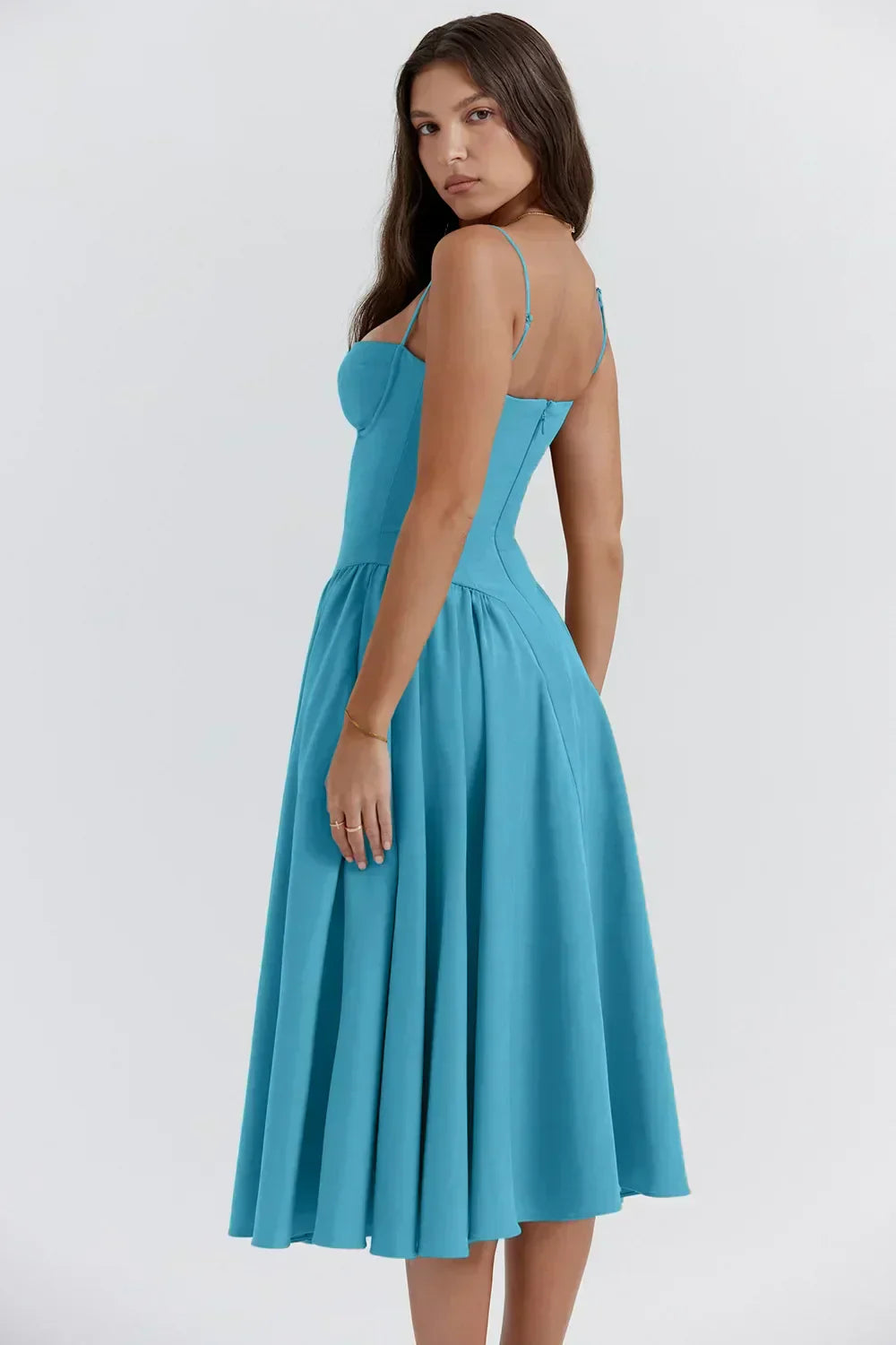 Elara | Vestido de tirantes con corsé