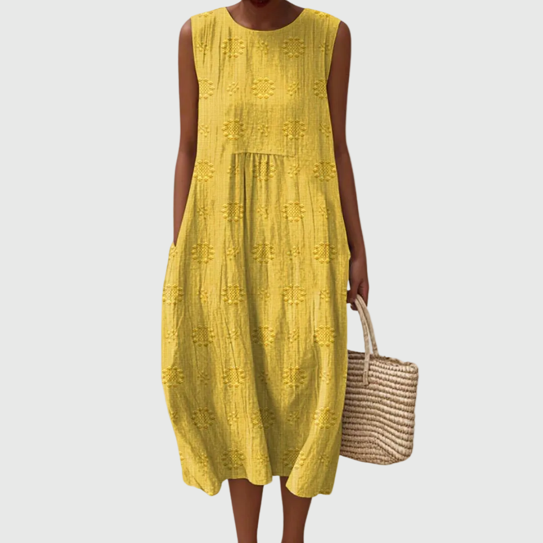 Teresa | Vestido Midi Sin Mangas Elegante