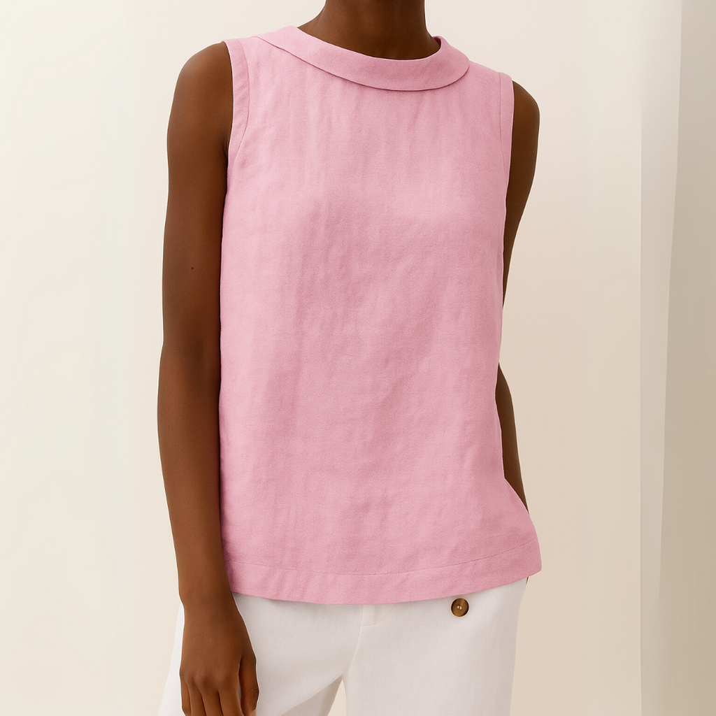 BLUSA DE LINO SIN MANGAS DAJA