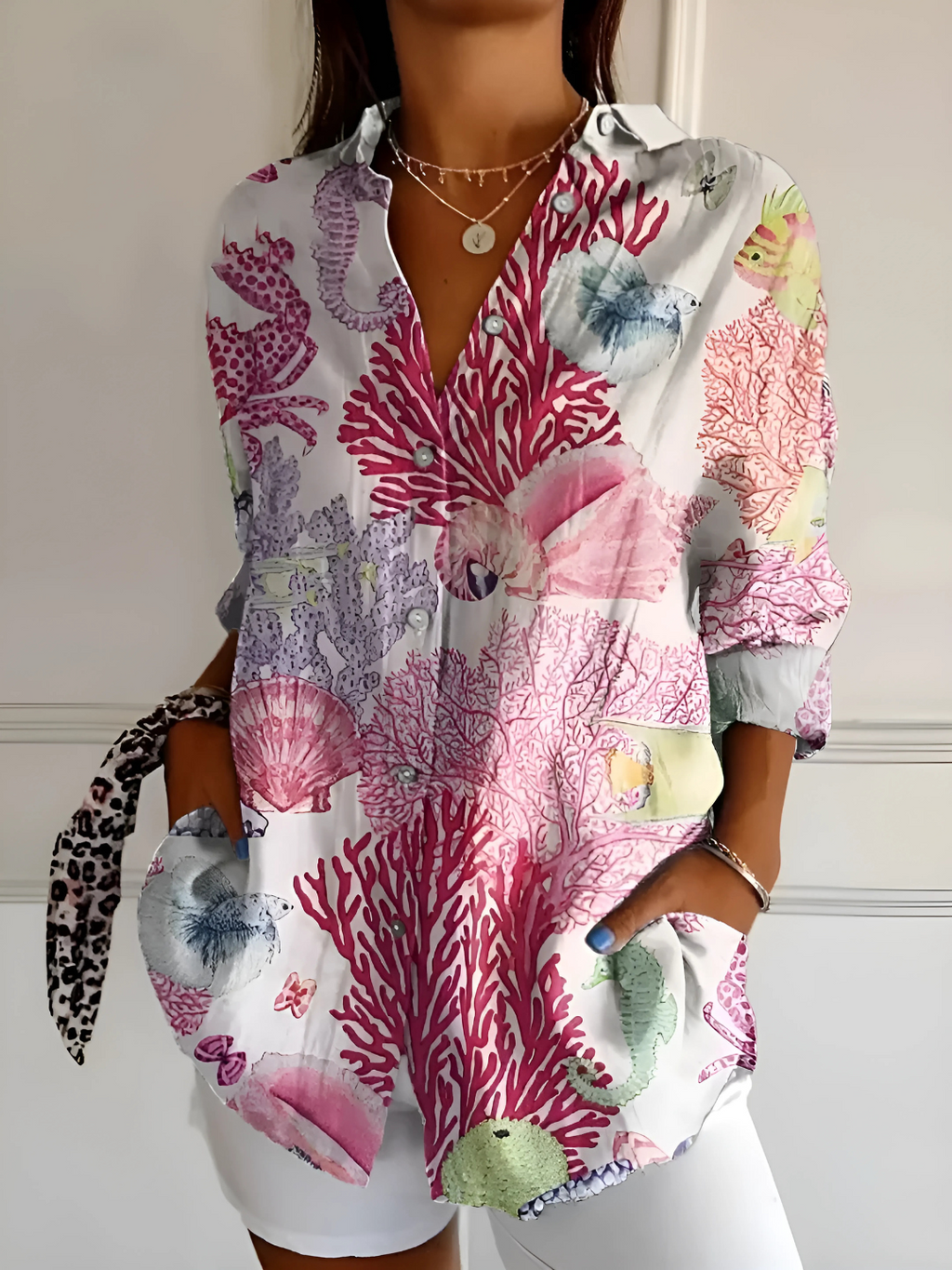Yllona – Blusa Relaxed con Botones