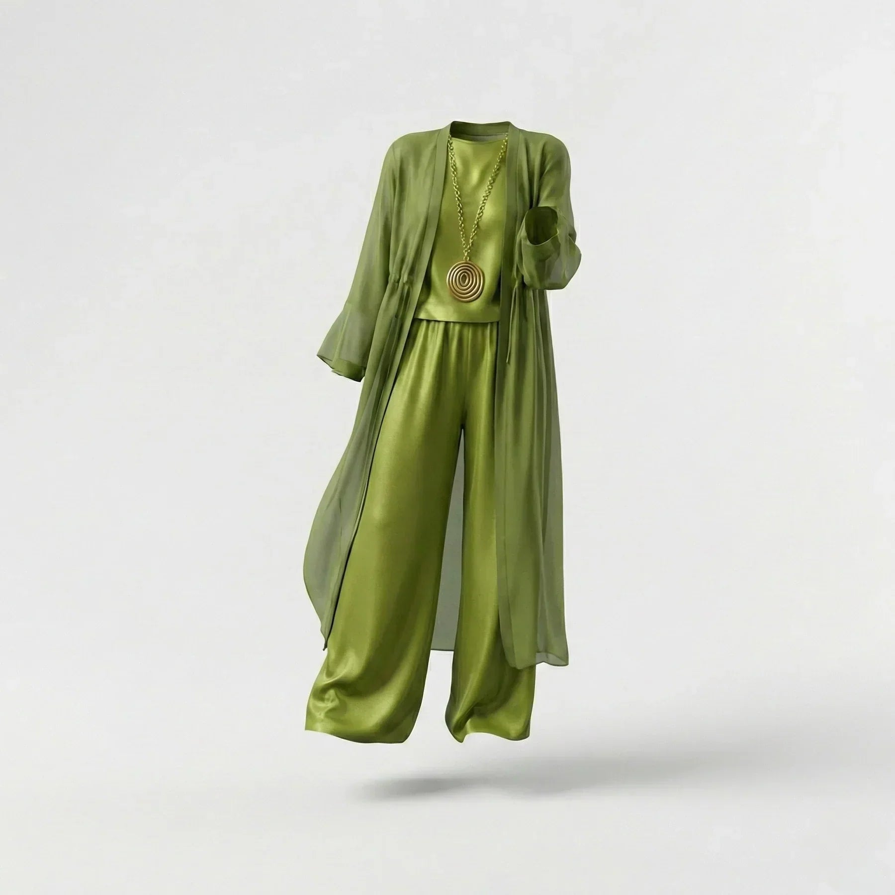 Elvira | Túnica Relajada y Conjunto de Pantalones de Pierna Ancha