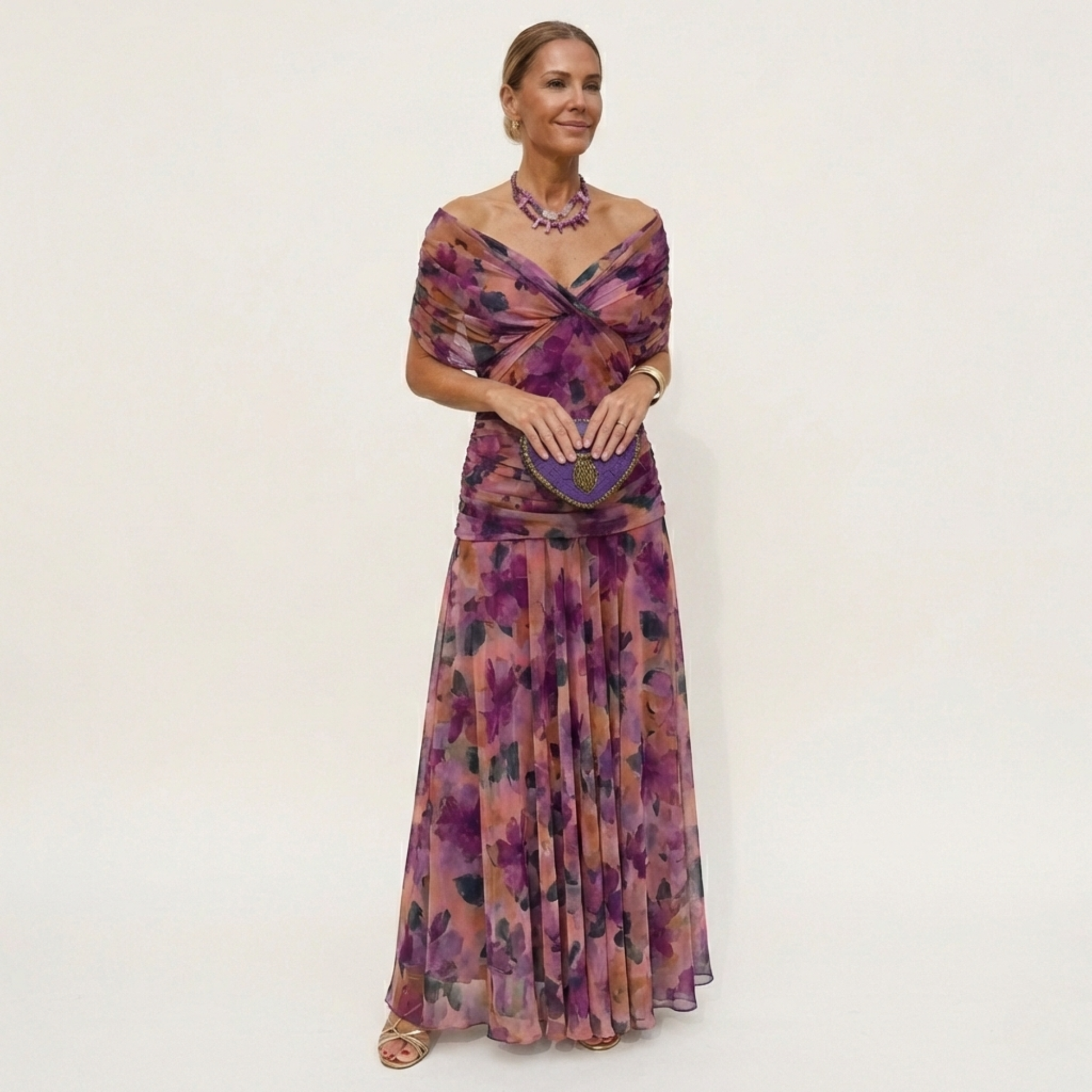 Carmen™ | Vestido Largo Floral con Escote en V