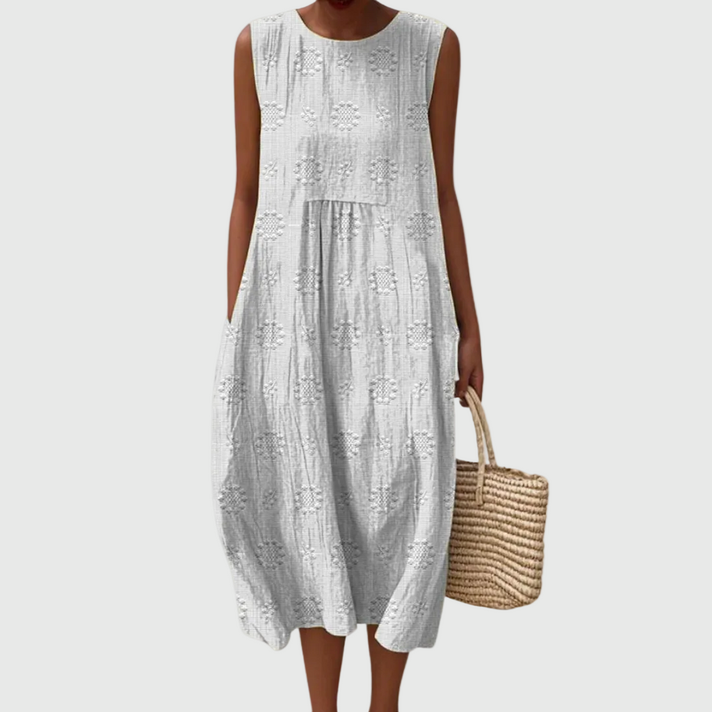 Teresa | Vestido Midi Sin Mangas Elegante