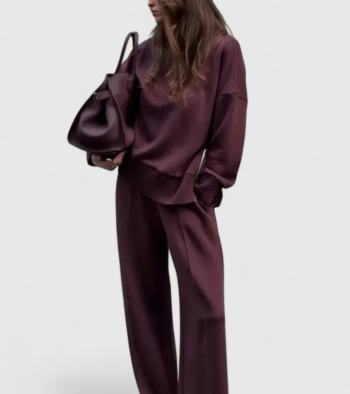 HAILEY – CONJUNTO DE DOS PIEZAS RELAJADO Y LUXE