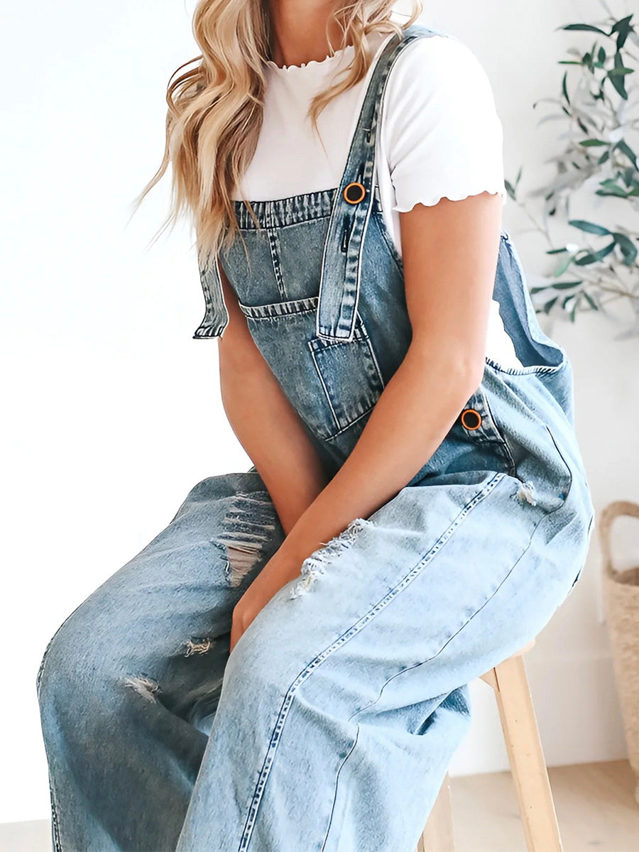CATALINA – OVEROL DE DENIM LAVADO VINTAGE