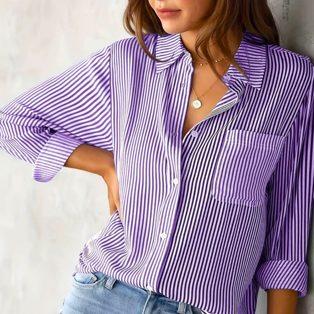 Blusa Rayada Casual para Mujeres