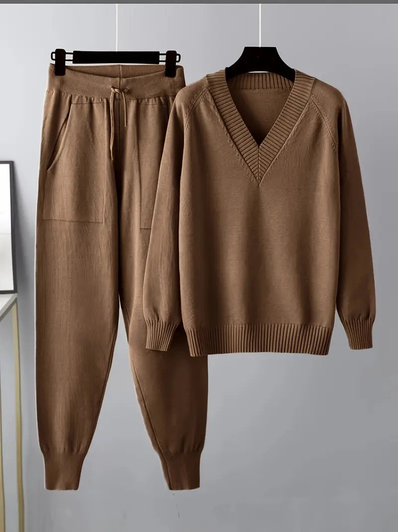 MORGAN – CONJUNTO DE LOUNGE DE DOS PIEZAS DE TEJIDO CÓMODO