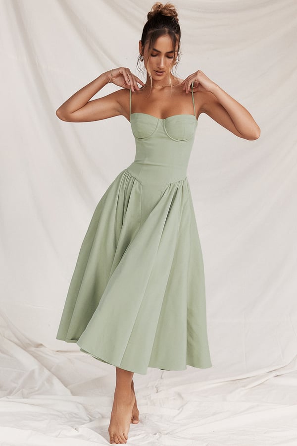 Elara | Vestido de tirantes con corsé