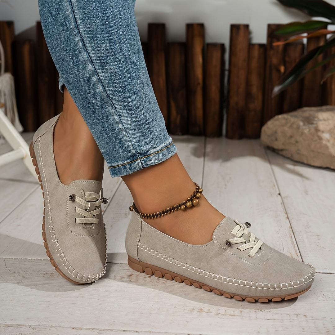 Lina - Mocasines Cómodos de Ante